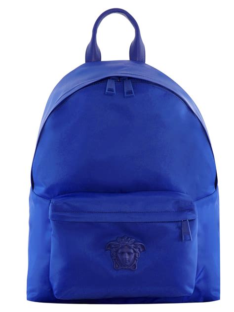 versace blue backpack price|Versace summer backpack for men.